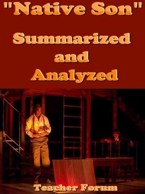 cover image of "Native Son" Summarized and Analyzed